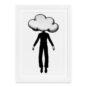 DAYDREAME - black & white - Framed poster (27 × 37 cm) - white - Front