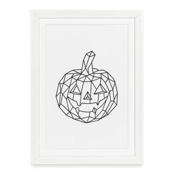 Halloween Crystal Pumpkin Coloring Book - Framed poster (27 × 37 cm) - white - Front