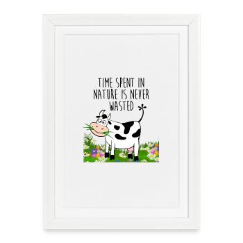 Temps passé dans la nature - Affiche encadrée (27 × 37 cm) - blanc - Devant