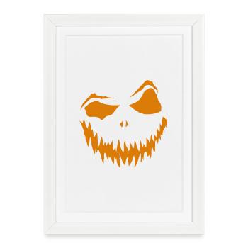 Pumpkin Grimace5 - Framed poster (27 × 37 cm) - white - Front