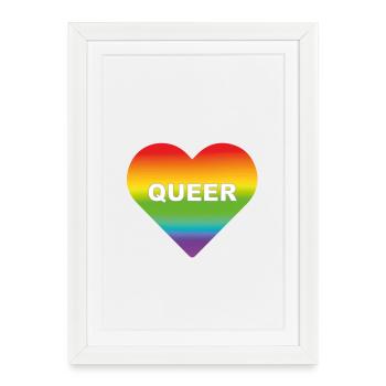 Being Queer Transgender - Framed poster (27 × 37 cm) - white - Front