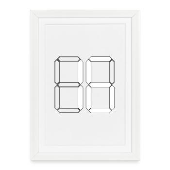 NUMBER 16 Sixteen Birthday Gift Digital - Framed poster (27 × 37 cm) - white - Front