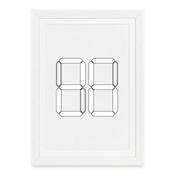 NUMÉRO 26 Vingt-six Cadeaux Numériques - Affiche encadrée (27 × 37 cm) - blanc - Devant