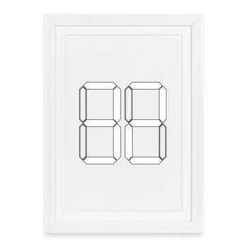 NUMÉRO 32 Trente-deux Cadeaux Numériques - Affiche encadrée (27 × 37 cm) - blanc - Devant
