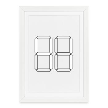 NUMÉRO 41 Quarante-et-Un Cadeaux Numériques - Affiche encadrée (27 × 37 cm) - blanc - Devant