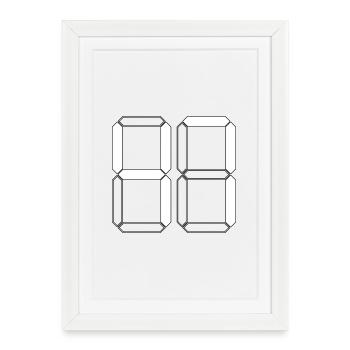 NUMÉRO 47 Quarante-sept Cadeaux Numériques - Affiche encadrée (27 × 37 cm) - blanc - Devant