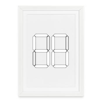 NUMBER 56 Fifty-Six Gift Digital - Framed poster (27 × 37 cm) - white - Front