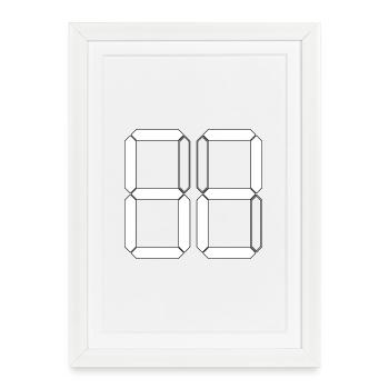NUMBER 62 Sixty-Two Gift Digital - Framed poster (27 × 37 cm) - white - Front