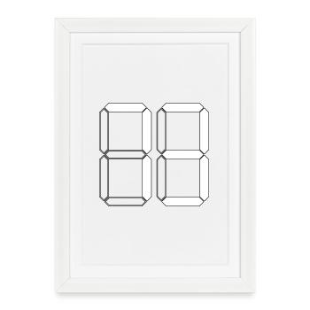 NUMÉRO 73 Soixante-treize Cadeaux Numérique - Affiche encadrée (27 × 37 cm) - blanc - Devant