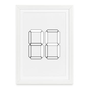 NUMBER 74 Seventy-Four Gift Digital - Framed poster (27 × 37 cm) - white - Front