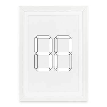 NUMBER 92 Ninety-Two Gift Digital - Framed poster (27 × 37 cm) - white - Front