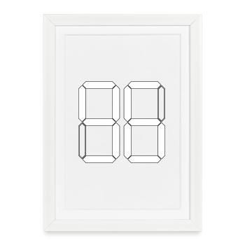 NUMBER 96 Ninety-Six Gift Digital - Framed poster (27 × 37 cm) - white - Front