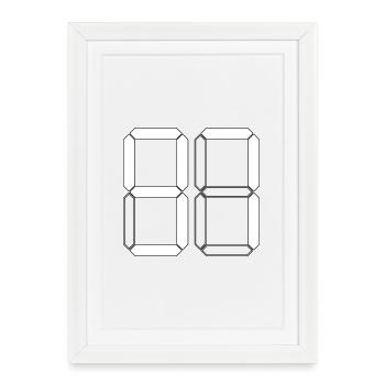 NUMBER 97 Ninety-Seven Gift Digital - Framed poster (27 × 37 cm) - white - Front