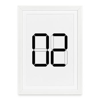 NUMBER 02 Zero Two Birthday Gift Digital - Framed poster (27 × 37 cm) - white - Front