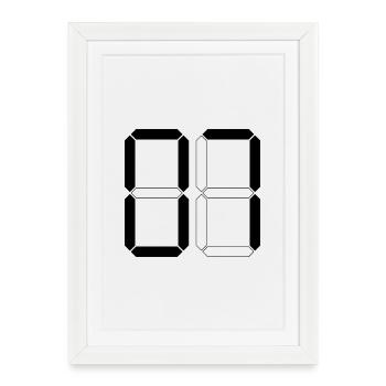NUMMER 07 Null Sieben Geburtstag Geschenk Digital - Framed poster (27 × 37 cm) - white - Front