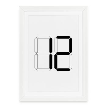 NUMBER 12 Twelve Birthday Gift Digital - Framed poster (27 × 37 cm) - white - Front