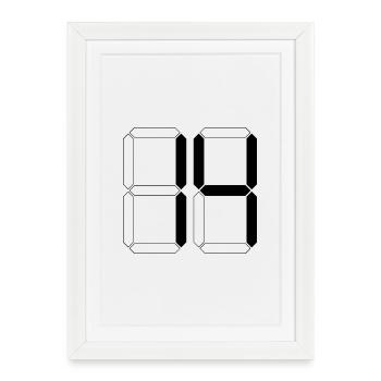 NUMBER 14 Fourteen Birthday Gift Digital - Framed poster (27 × 37 cm) - white - Front