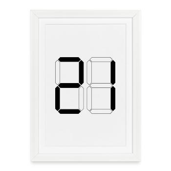NUMÉRO 21 Vingt-et-Un Dons Numérique - Affiche encadrée (27 × 37 cm) - blanc - Devant