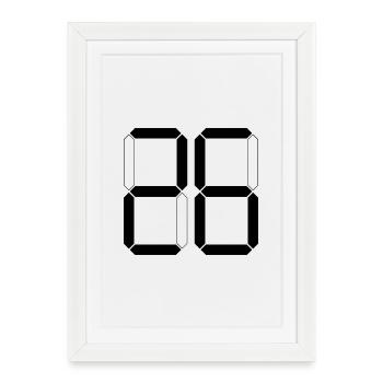 NUMÉRO 26 Vingt-six Cadeaux Numériques - Affiche encadrée (27 × 37 cm) - blanc - Devant