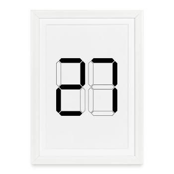 NUMÉRO 27 Vingt-sept Cadeaux Numériques - Affiche encadrée (27 × 37 cm) - blanc - Devant