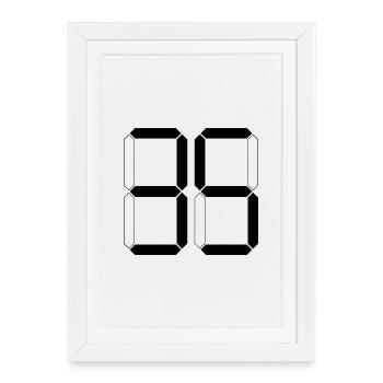NUMÉRO 35 Trente-cinq Cadeaux Numériques - Affiche encadrée (27 × 37 cm) - blanc - Devant