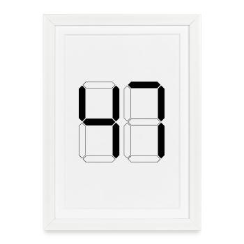 NUMÉRO 47 Quarante-sept Cadeaux Numériques - Affiche encadrée (27 × 37 cm) - blanc - Devant
