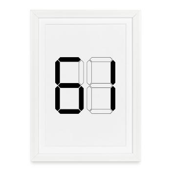 NUMBER 61 Sixty-One Gift Digital - Framed poster (27 × 37 cm) - white - Front