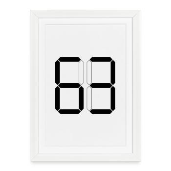 NUMBER 63 Sixty-Three Gift Digital - Framed poster (27 × 37 cm) - white - Front