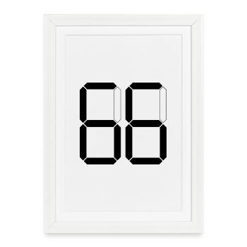 NUMÉRO 66 Soixante-six Cadeaux Numériques - Affiche encadrée (27 × 37 cm) - blanc - Devant