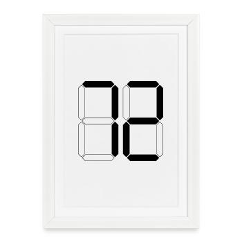 NUMÉRO 72 Soixante-douze Cadeaux Numériques - Affiche encadrée (27 × 37 cm) - blanc - Devant