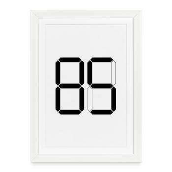 NUMÉRO 85 Quatre-vingt-cinq Cadeaux Numériques - Affiche encadrée (27 × 37 cm) - blanc - Devant