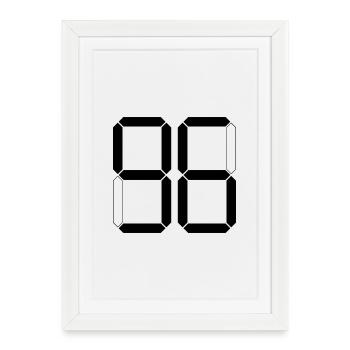 NUMBER 96 Ninety-Six Gift Digital - Framed poster (27 × 37 cm) - white - Front