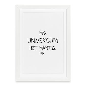 Design affirmatif – l’ironie dans la vie quotidienne - Affiche encadrée (27 × 37 cm) - blanc - Devant