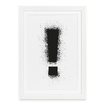 ! - Framed poster (27 × 37 cm) - white - Front