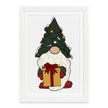 Brownie - Affiche encadrée (27 × 37 cm) - blanc - Devant