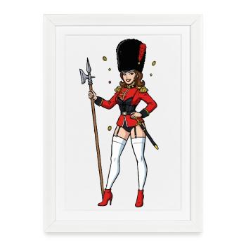 English sentry - Framed poster (27 × 37 cm) - white - Front