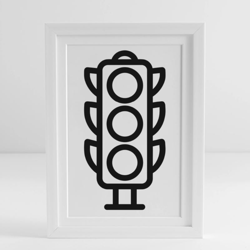 Fire Framed poster (27 × 37 cm)