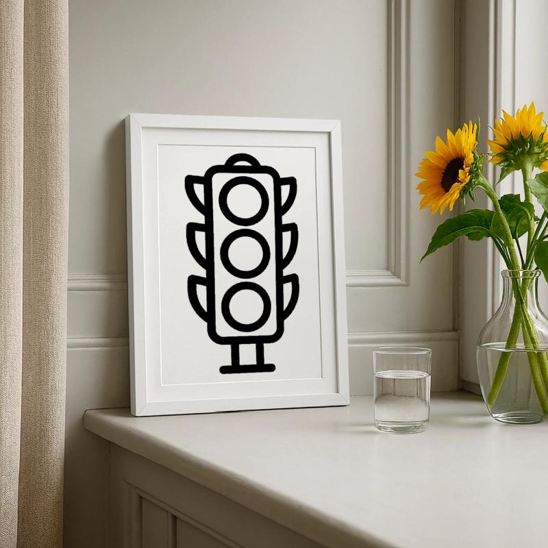 Fire Framed poster (27 × 37 cm)