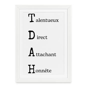 ADHD Power: Neurodivergent Positivity - Framed poster (27 × 37 cm) - white - Front