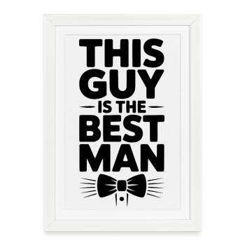 Ce gars est le témoin - Affiche encadrée (27 × 37 cm) - blanc - Devant