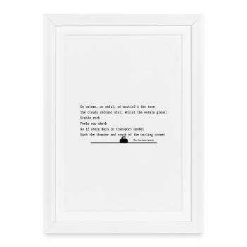 Curlers march - Framed poster (27 × 37 cm) - white - Front