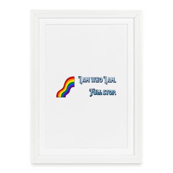 I am what I am - Framed poster (27 × 37 cm) - white - Front