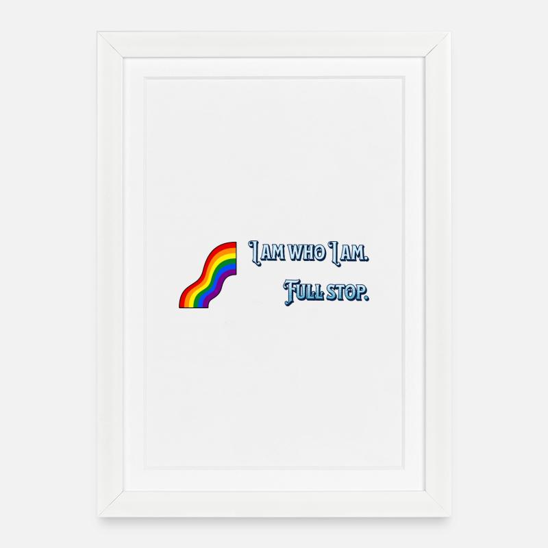 I am what I am - Framed poster (27 × 37 cm) - white