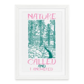 NATURE CALLING - Framed poster (27 × 37 cm) - white - Front