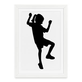 Grimpeuse – Bloc amusant - Affiche encadrée (27 × 37 cm) - blanc - Devant