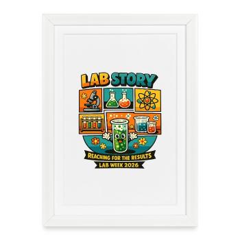 Lab Story Lab Week 2026 - Framed poster (27 × 37 cm) - white - Front