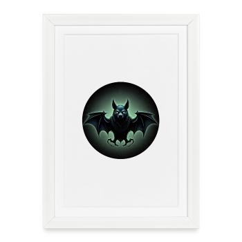 Mystic Bat - Framed poster (27 × 37 cm) - white - Front