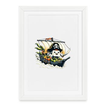 Captain Tofu Pepperbeard - Framed poster (27 × 37 cm) - white - Front