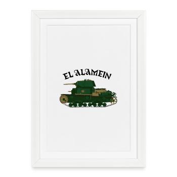 CHAR ITALIEN M 13/40 - Affiche encadrée (27 × 37 cm) - blanc - Devant