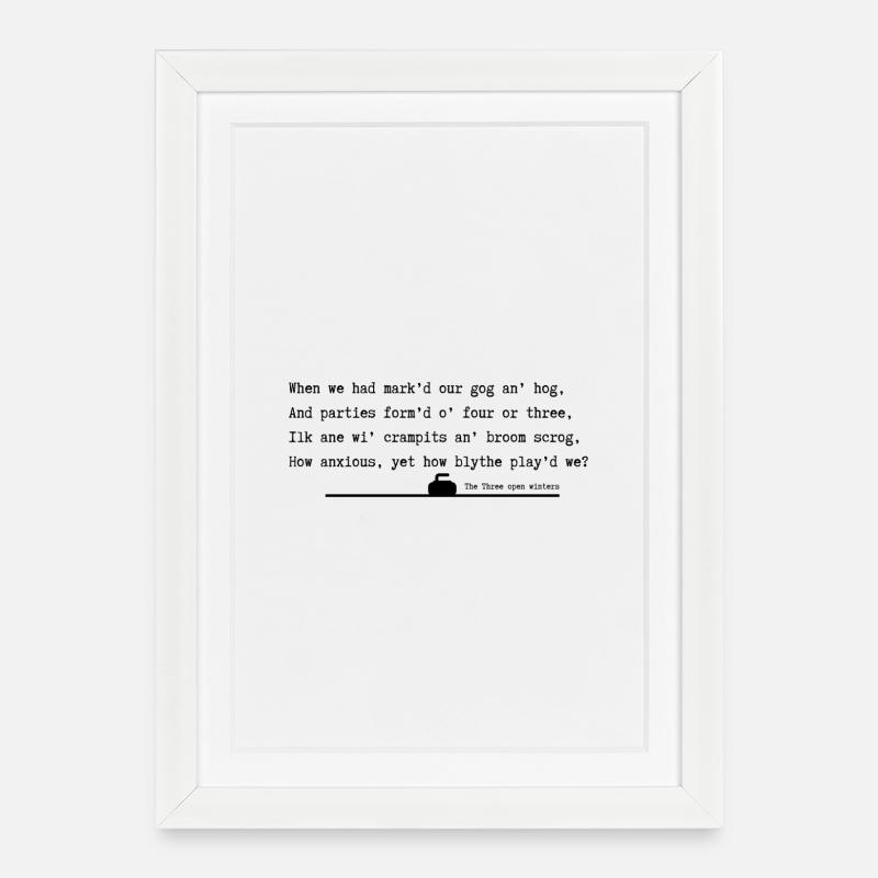 Three open winters - Framed poster (27 × 37 cm) - white